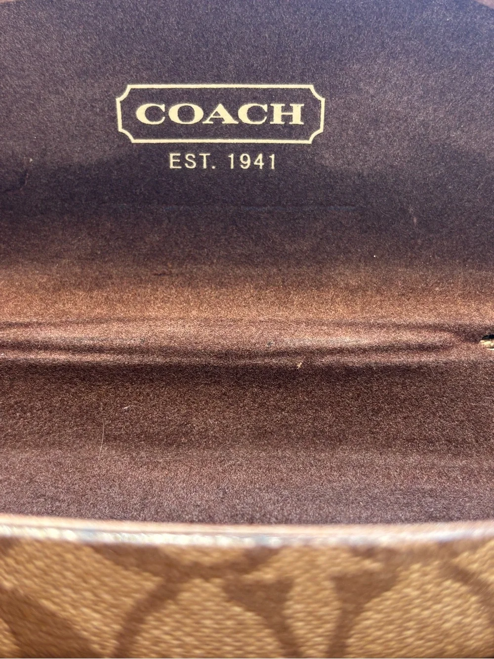 Coach Samantha Brown Tortoiseshell Sunglasses with Signature Case